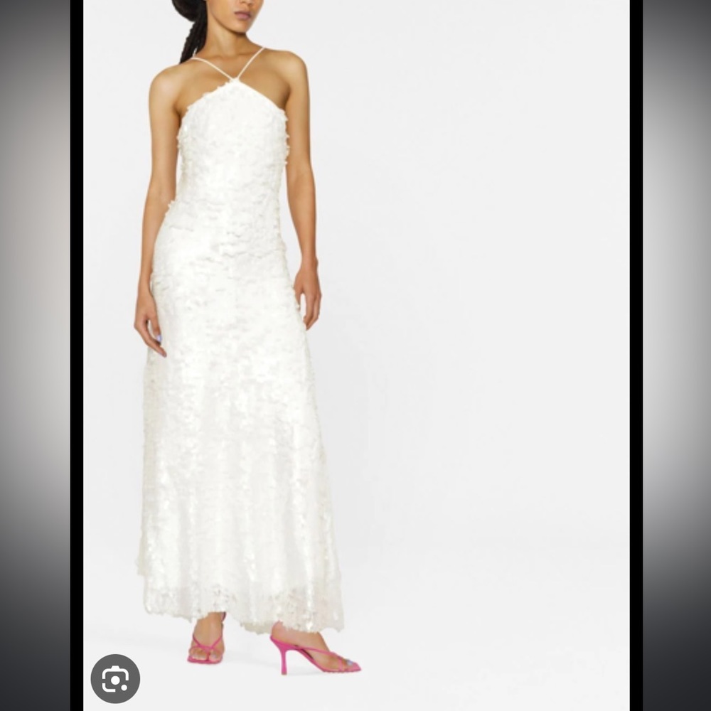 ROTATE BIRGER CHRISTENSEN sequin embellished spaghetti strap dress